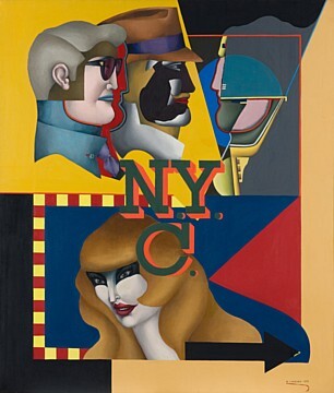 Richard Lindner, "New York City III" (1964) - (C) VG Bild-Kunst, www.bildkunst.de · Foto: HERLING/GWOSE